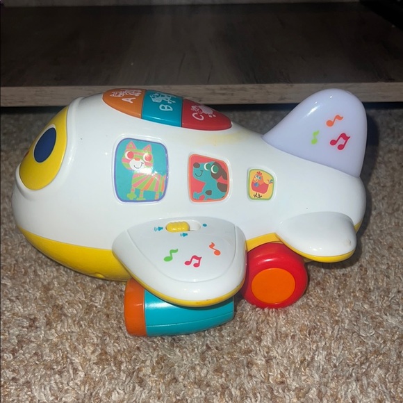 Bump 'n Go Learning Airplane Toy Educational Baby Toy, Lights Up And Talks - Picture 3 of 7